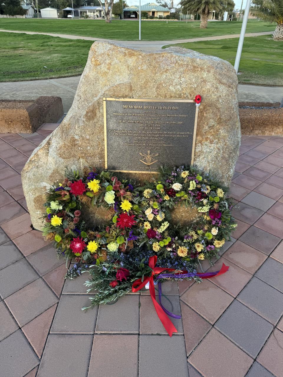 Merredin Commemorates Long Tan Day at Reflection Pond